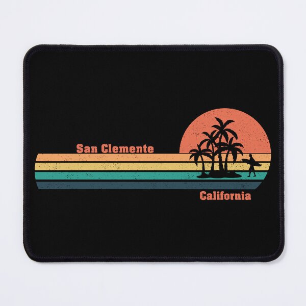 Item preview, California Surfing San Clemente Vintage Grunge Texture Sunset designed and sold by RaybenMedia.