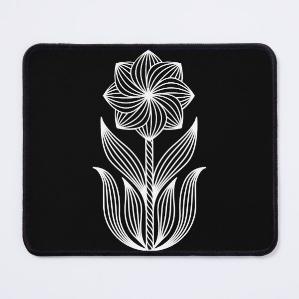 Item preview, White Sacred Geometry Symmetrical Flower Artwork designed and sold by DillonWhi15388.