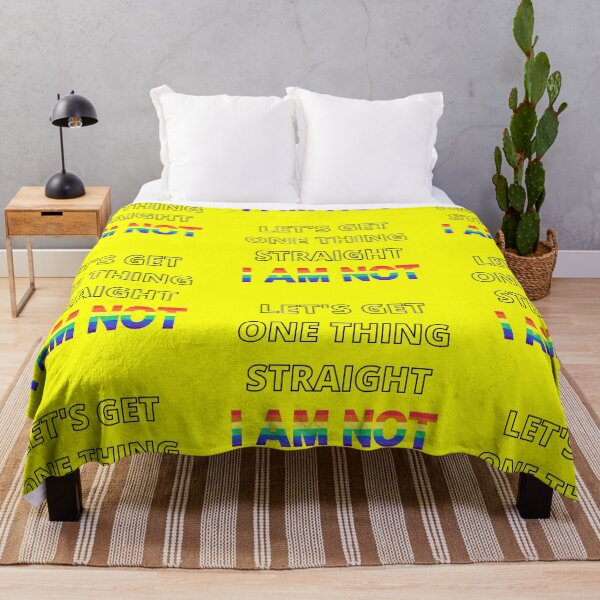 Item preview, Let's Get One Thing Straight I Am Not Gay Joke In Yellow designed and sold by LuckyKermit.