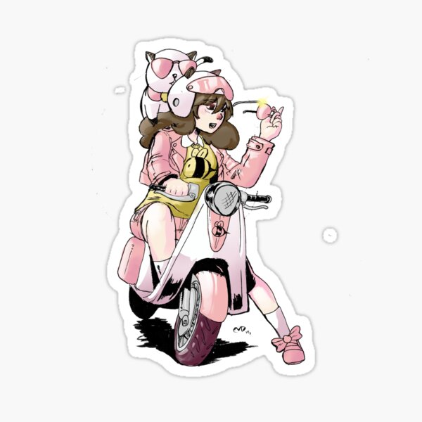 Moped Adventures Sticker