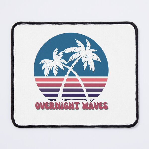 Item preview, Overnight Waves- Vintage Tropical Sunset - BEACH LOVE - Sunset Chaser designed and sold by Sun Sand & Sea Art.