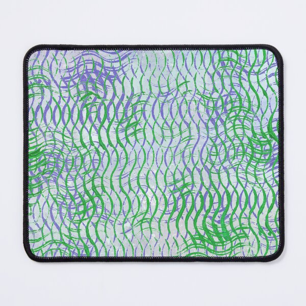 Item preview, Abstract green and purple waves designed and sold by Fashion through the ages.