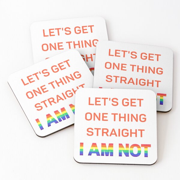 Item preview, Let's Get One Thing Straight I Am Not Red Letters Gay Joke For Pride Month designed and sold by LuckyKermit.