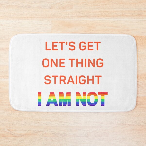 Item preview, Let's Get One Thing Straight I Am Not Red Letters Gay Joke For Pride Month designed and sold by LuckyKermit.