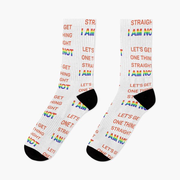Item preview, Let's Get One Thing Straight I Am Not Red Letters Gay Joke For Pride Month designed and sold by LuckyKermit.