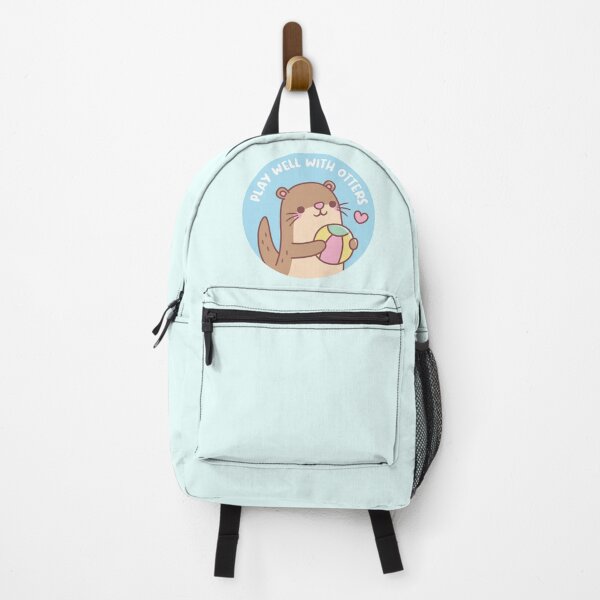 Item preview, Cute Little Otter Play Well With Otters Pun designed and sold by rustydoodle.
