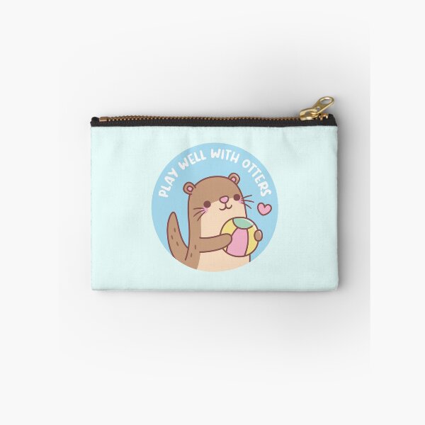 Item preview, Cute Little Otter Play Well With Otters Pun designed and sold by rustydoodle.