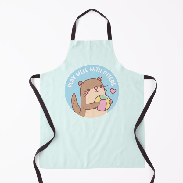 Item preview, Cute Little Otter Play Well With Otters Pun designed and sold by rustydoodle.