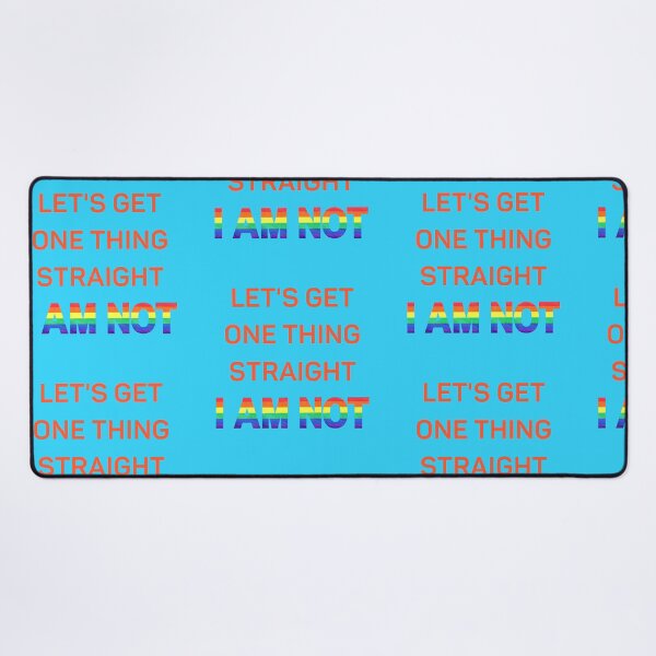 Item preview, Let's Get One Thing Straight I Am Not Red Letters Gay Joke For Pride Month In Blue designed and sold by LuckyKermit.