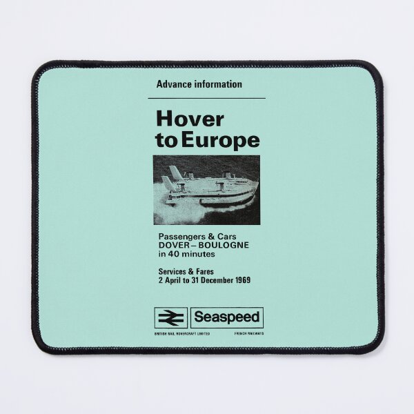 Item preview, HOVER TO EUROPE - HOVERCRAFT ADVERT designed and sold by ThrowbackAds.