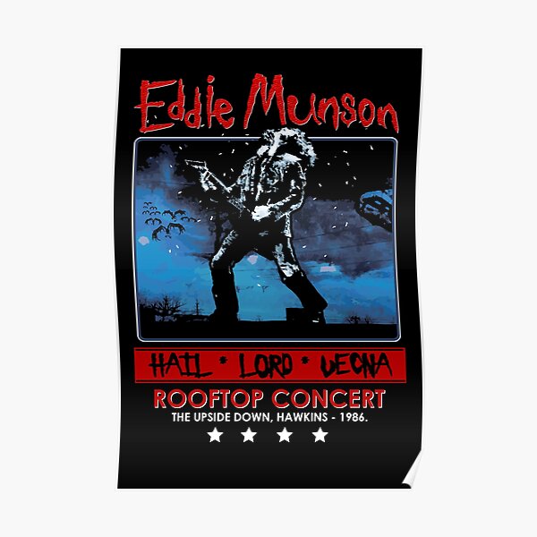 Eddie Munson's Rooftop Concert Poster