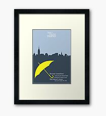 How I Met Your Mother - Umbrella Framed Print