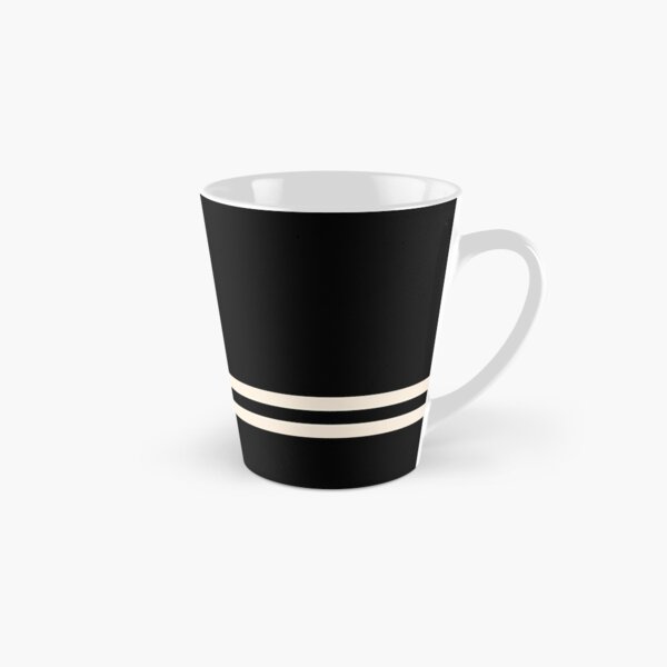 Simple Modern Black and White Geometric Pattern Coffee Mug by  BlackStrawberry