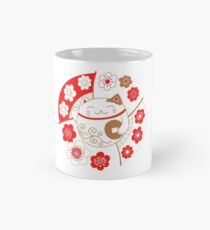 Taza Gato Maneki neko - mascota, portador de riqueza y buena suerte