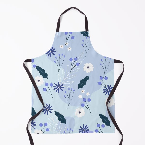 Item preview, Shades of Blue Wild Small Flowers and Fruits designed and sold by RMelissart.