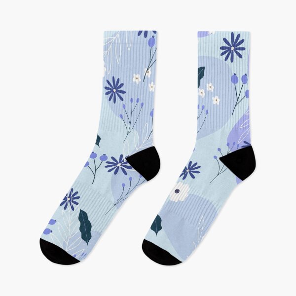 Item preview, Shades of Blue Wild Small Flowers and Fruits designed and sold by RMelissart.