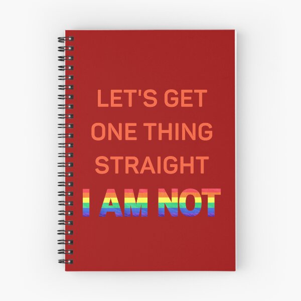 Item preview, Let's Get One Thing Straight I Am Not Red Letters Gay Joke For Pride Month In Dark Red designed and sold by LuckyKermit.