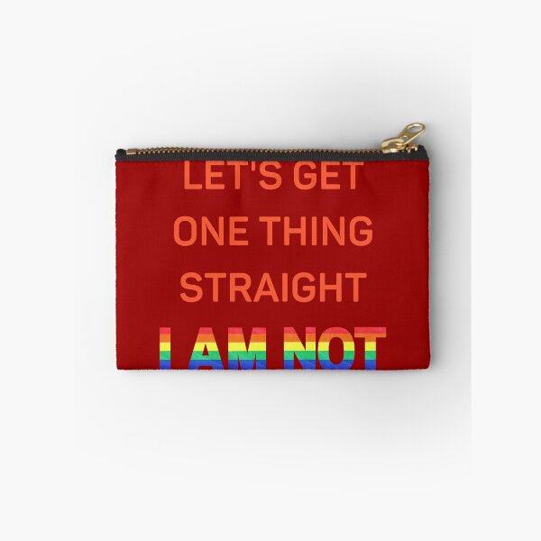 Item preview, Let's Get One Thing Straight I Am Not Red Letters Gay Joke For Pride Month In Dark Red designed and sold by LuckyKermit.