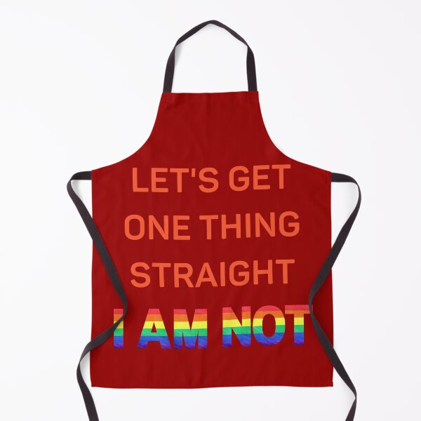 Item preview, Let's Get One Thing Straight I Am Not Red Letters Gay Joke For Pride Month In Dark Red designed and sold by LuckyKermit.