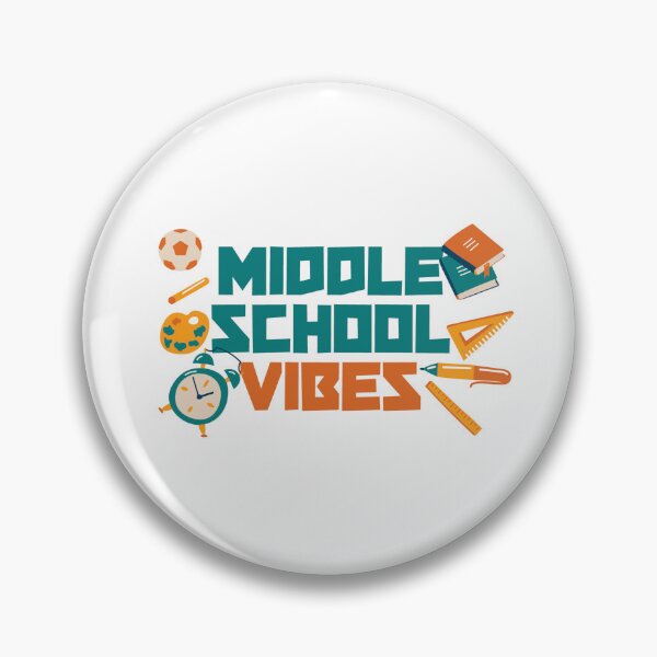 Aperçu de l'œuvre Autocollant polyvalent Vibes au collège créée et vendue par Timelessbasics.
