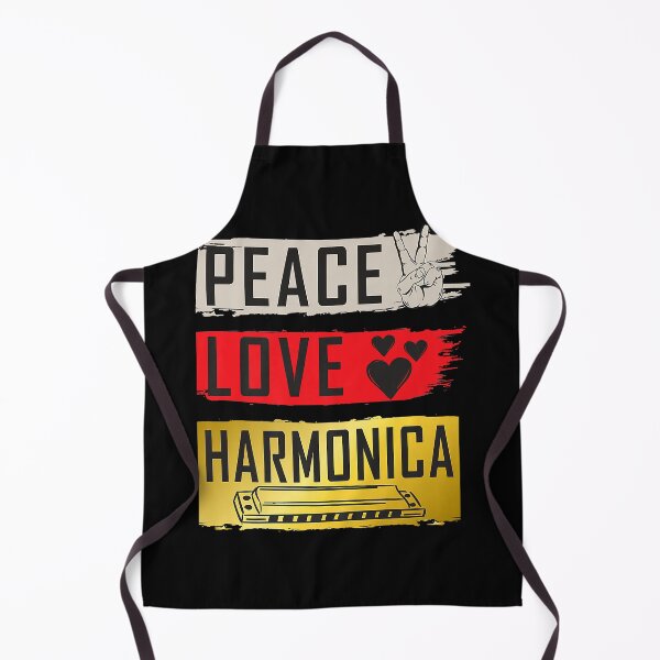Item preview, Peace love harmonia music instrument harmonica player designed and sold by DanielPenington.