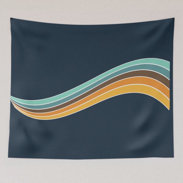 Item preview, 70s Retro Wave Swirl designed and sold by LisWilliams.