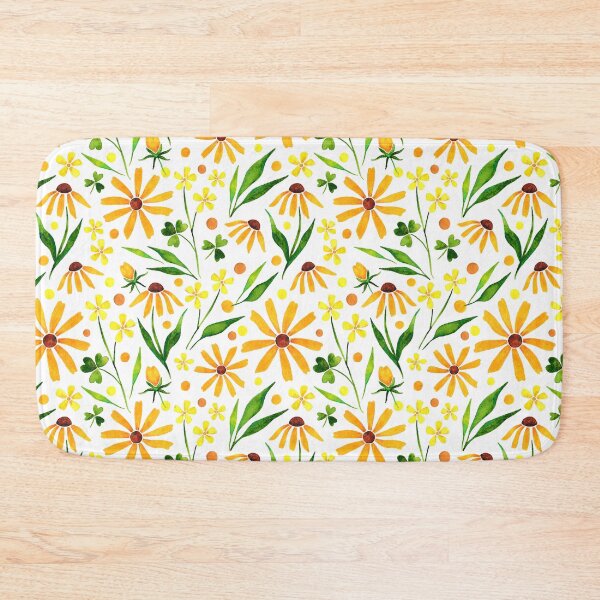 Item preview, Yellow Susans Watercolor Pattern designed and sold by GrousyGirl.