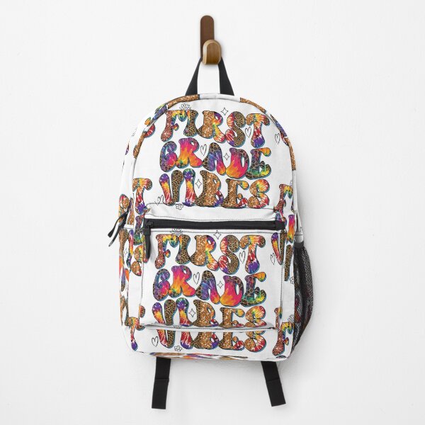 Item preview, Back To School First Grade Vibes Teachers Students Tie Dye Leopard designed and sold by GravitiTees.