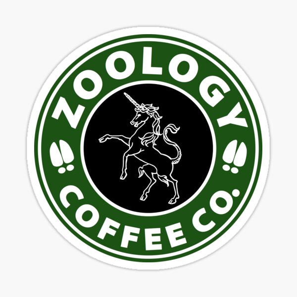 Saurbucks - Starbucks Dinosaur Parody Sticker – Art by Oomles