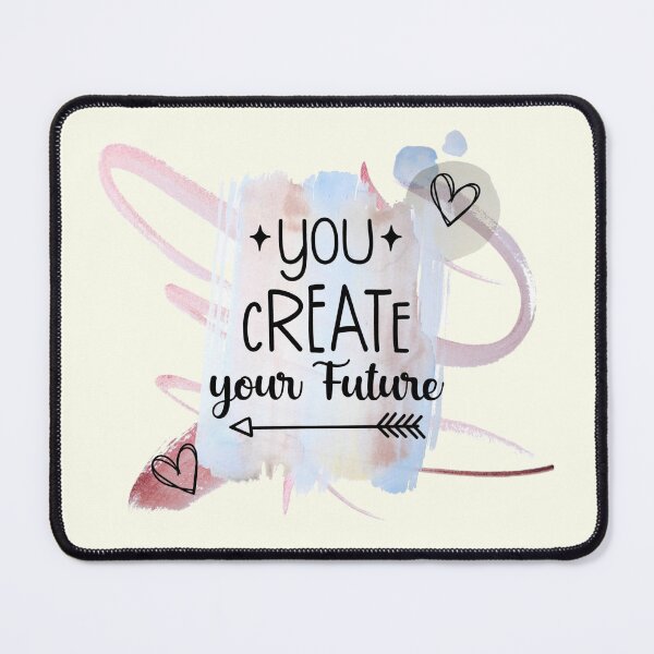 Item preview, You Create Your Future Inspirational Motivational Quote | Purple Pink Pastel Watercolour: designed and sold by LifeAndWonder.