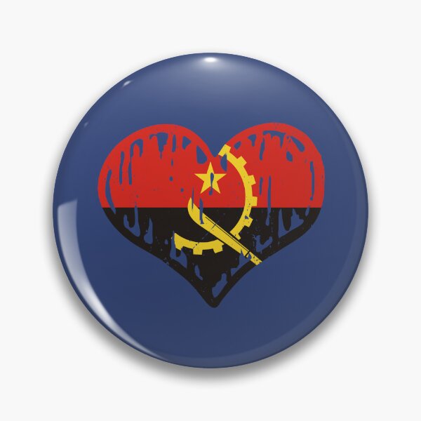 Item preview, Angola Flag Heart Love designed and sold by rafaeltto.