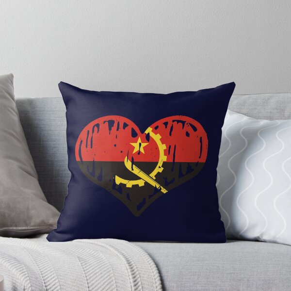 Item preview, Angola Flag Heart Love designed and sold by rafaeltto.