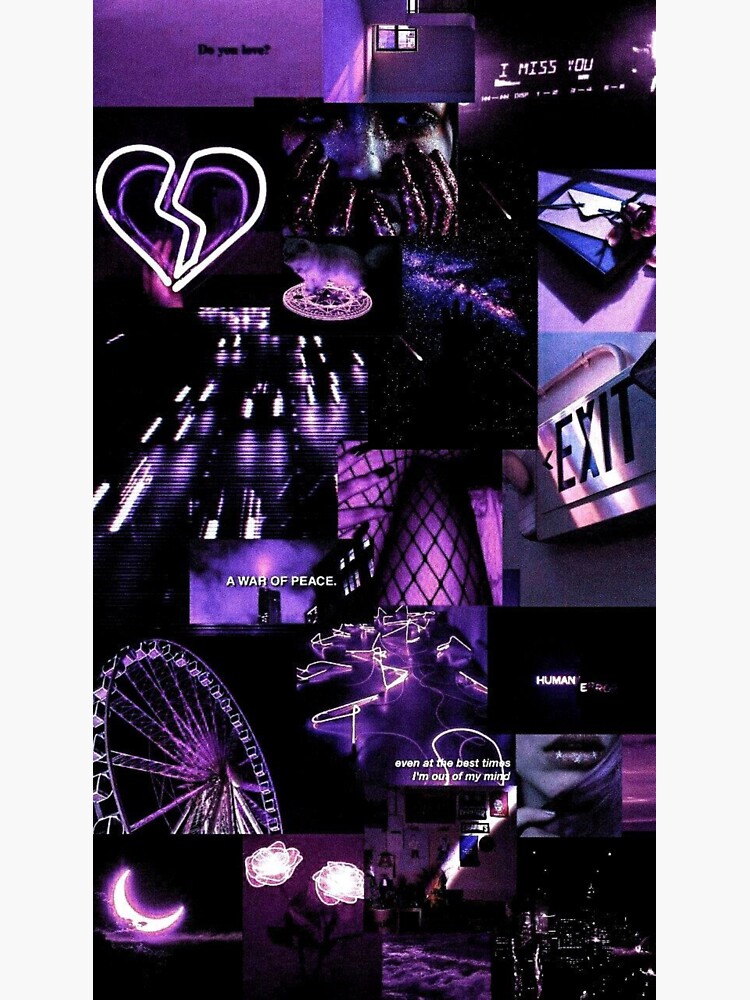 "Purple Dark Wallpaper Aesthetic - Pinterest & TikTok Inspo" Sticker