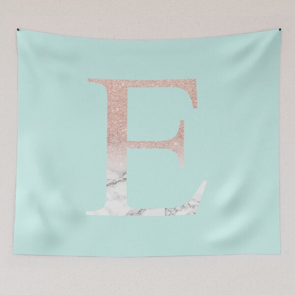 Item preview, Rose Gold Glitter and Marble Epsilon E designed and sold by greekgoddess.