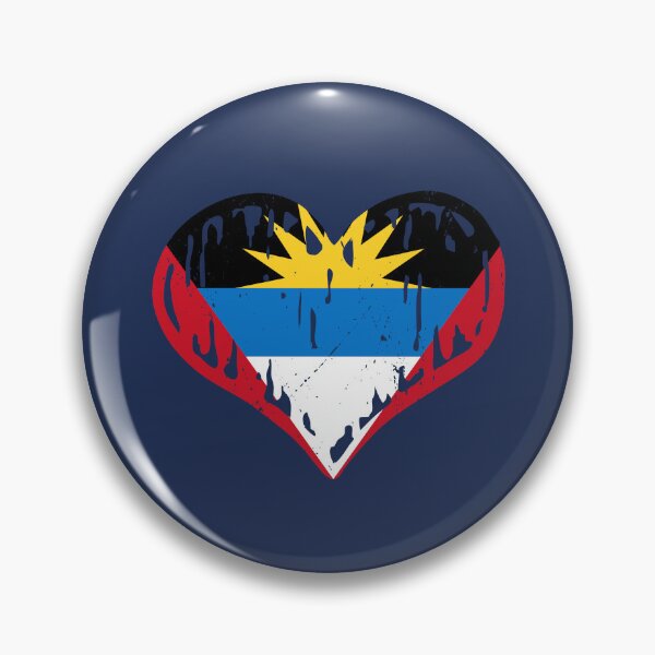 Item preview, Antigua Barbuda Flag Heart Love designed and sold by rafaeltto.
