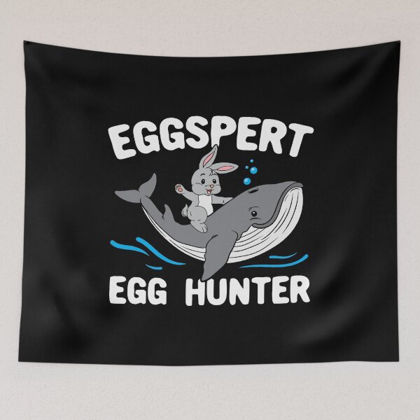 Item preview, Eggspert Egg Hunter Whale Ocean Easter Bunny designed and sold by haselshirt.