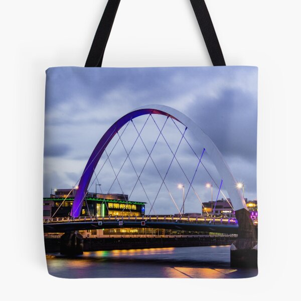 Item preview, Glasgow Squinty Bridge at Dusk designed and sold by quirkybubble.