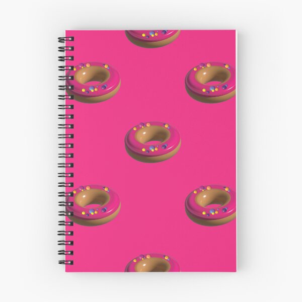 Item preview, Glazed donuts, pink field  designed and sold by nadica.