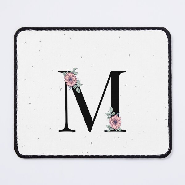 Item preview, Letter M Floral Monogram designed and sold by Pretty Pixel.