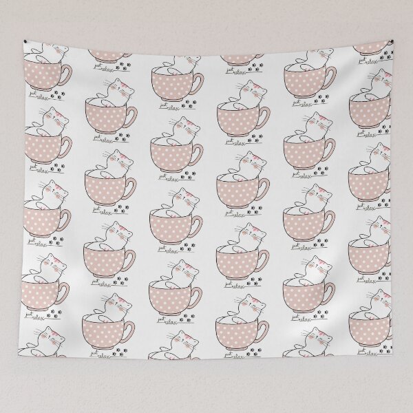 Item preview, The cat relaxes designed and sold by TAOR.