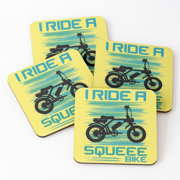 Item preview, I Ride A Squeee Bike Funny E-Bike Rider Electric Power Bikes designed and sold by CharJens.