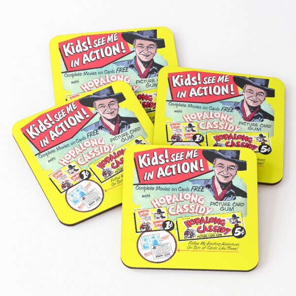 Item preview, HOPALONG CASSIDY GUM - ADVERT designed and sold by ThrowbackAds.