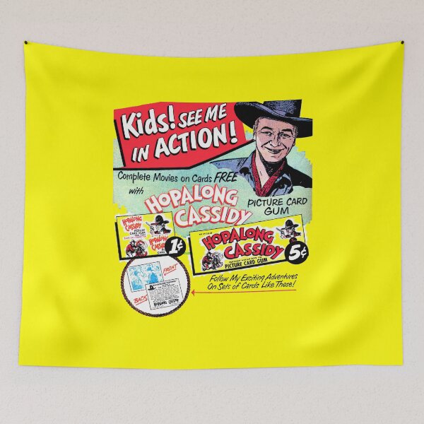 Item preview, HOPALONG CASSIDY GUM - ADVERT designed and sold by ThrowbackAds.