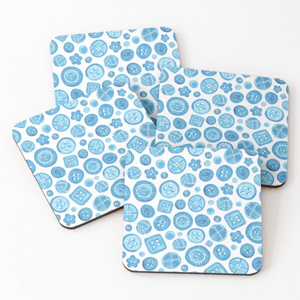 Item preview, Painted Buttons // Turquoise designed and sold by The Wellington Boot.