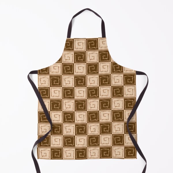 Item preview, Brown square spirals pattern designed and sold by MinEkkoArt.