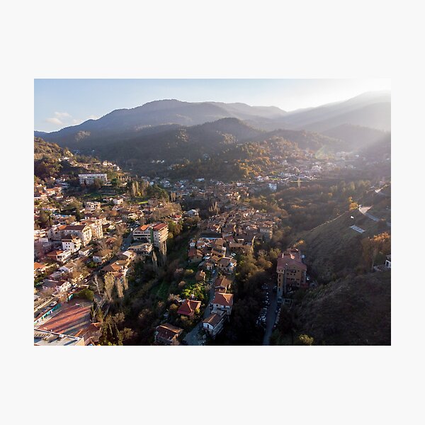 Beautiful Kakopetria Sunset Photographic Print