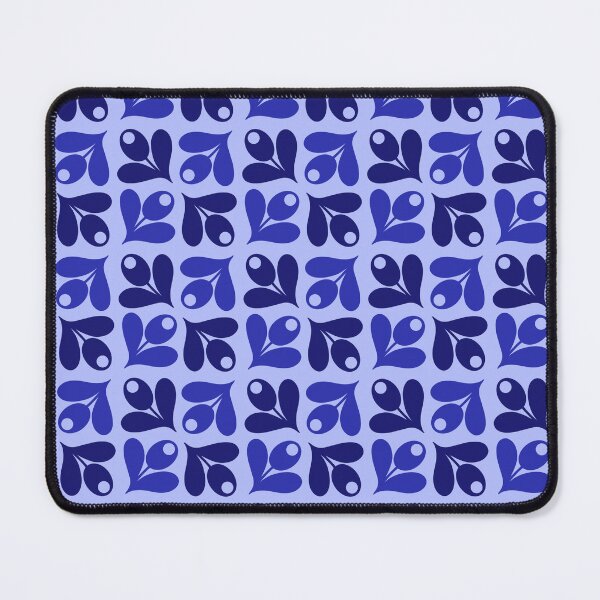 Item preview, Geometric Flowers Blue Seamless Pattern designed and sold by Cedarrue.