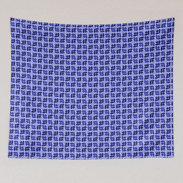 Item preview, Geometric Flowers Blue Seamless Pattern designed and sold by Cedarrue.