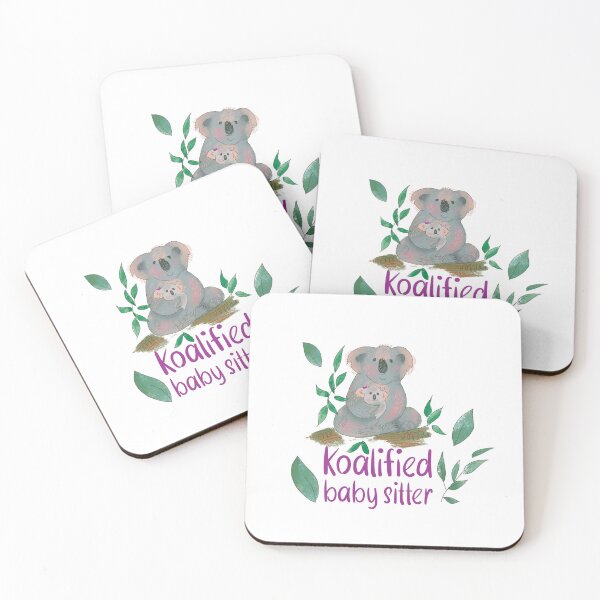 Item preview, Koalified baby sitter | whimsical illustration designed and sold by SAZ design studio.