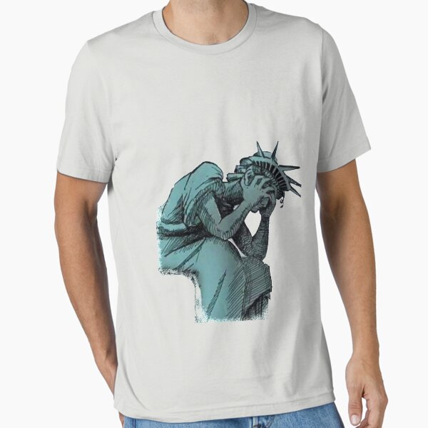 Vista previa del artículo con la obra «Lágrimas de la Estatua de la Libertad», diseñado y vendido por TheBlankVerse.